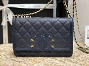 Chanel WOC 84448 Navy Blue Size 19.5 × 3.5 × 12 cm - 3