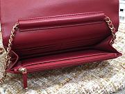 Chanel WOC 84448 Red Wine Size 19.5 × 3.5 × 12 cm - 5