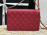 Chanel WOC 84448 Red Wine Size 19.5 × 3.5 × 12 cm - 4