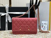 Chanel WOC 84448 Dark Pink Size 19.5 × 3.5 × 12 cm - 1