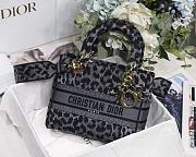 Dior Lady Leopard Print M8002 Size 24 x 20 x 11 cm - 1