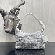 Prada Satin mini-bag with artificial crystals White Size 22 x 12 x 6 cm - 1