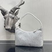 Prada Satin mini-bag with artificial crystals White Size 22 x 12 x 6 cm - 4