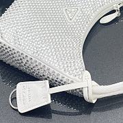 Prada Satin mini-bag with artificial crystals White Size 22 x 12 x 6 cm - 2