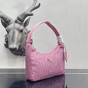 Prada Satin mini-bag with artificial crystals Pink Size 22 x 12 x 6 cm - 5