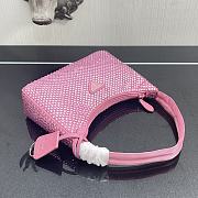 Prada Satin mini-bag with artificial crystals Pink Size 22 x 12 x 6 cm - 4