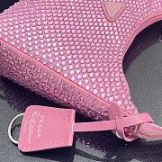 Prada Satin mini-bag with artificial crystals Pink Size 22 x 12 x 6 cm - 2