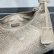 Prada Satin mini-bag with artificial crystals Beige Size 22 x 12 x 6 cm - 5