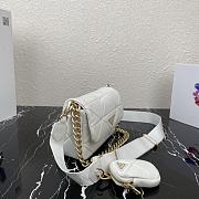 Prada Three-In-One Female Bag White 1BD292 Size 21 x 16 x 7 cm - 5