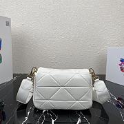 Prada Three-In-One Female Bag White 1BD292 Size 21 x 16 x 7 cm - 2