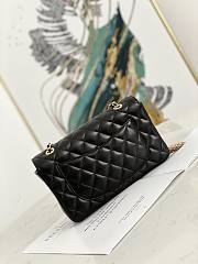 Chanel Flap Bag CC Logo Black 9913 Size 23 x 14 x 7 cm - 5