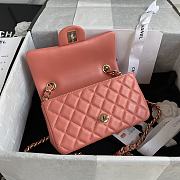 Chanel Flap Bag Lambskin Pink AS2326 Size 20 x 12 x 6 cm - 3