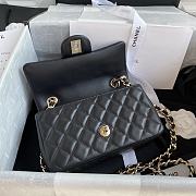 Chanel Flap Bag Lambskin Black AS2326 Size 20 x 12 x 6 cm - 4