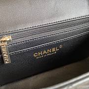 Chanel Flap Bag Lambskin Black AS2326 Size 20 x 12 x 6 cm - 6