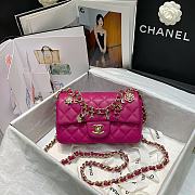 Chanel Flap Bag Lambskin Dark Pink AS2326 Size 20 x 12 x 6 cm - 1