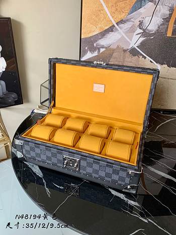 LV Coffret 8 Montres Watch Case LV M47641 Size 35 x 12 x 19.5 cm