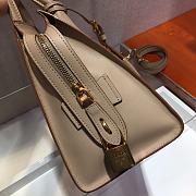 Prada Calf Leather Beige Handbag IBA046 Size 30 x 22 cm - 6