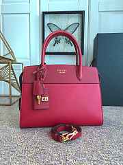 Prada Calf Leather Pink Handbag IBA046 Size 30 x 22 cm - 1