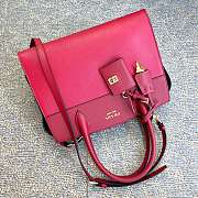 Prada Calf Leather Pink Handbag IBA046 Size 30 x 22 cm - 2