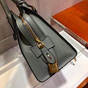 Prada Calf Leather Green Handbag IBA046 Size 30 x 22 cm - 2