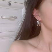 LV Earrings Silver - 4