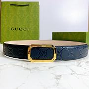 Gucci Belt 403941 Blue Size 3.5 cm - 1