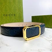 Gucci Belt 403941 Blue Size 3.5 cm - 6