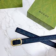 Gucci Belt 403941 Blue Size 3.5 cm - 5