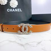 Chanel Belt Silver CC Buckle 3 cm - 3