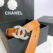 Chanel Belt Silver CC Buckle 3 cm - 2