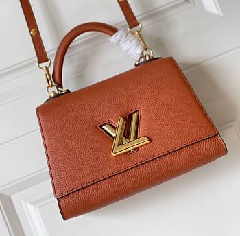 Louis Vuitton Twist One Handle PM Caramel Brown M57093 Size 17 x 25 x 11 cm