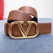 Valentino Belt Vlogo Brown Size 4 cm - 5