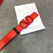 Valentino Belt Vlogo Red Size 4 cm - 4