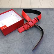 Valentino Belt Vlogo Red Size 4 cm - 3