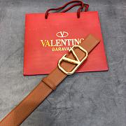 Valentino Belt Vlogo Brown Size 4 cm - 2