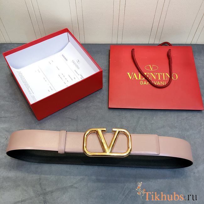 Valentino Belt Vlogo Light Pink Size 4 cm - 1