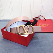 Valentino Belt Vlogo Light Pink Size 4 cm - 2