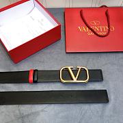 Valentino Belt Gold Vlogo Brown Size 4 cm - 6