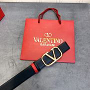 Valentino Belt Gold Vlogo Brown Size 4 cm - 4