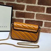 Gucci GG Marmont Dark Yellow 574969 Size 16.5 x 10.2 x 5.1 cm - 4