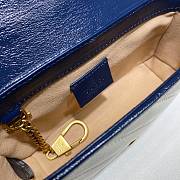 Gucci GG Marmont Dark White/Blue 574969 Size 16.5 x 10.2 x 5.1 cm - 2