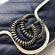 Gucci GG Marmont Dark Dark Blue/White 574969 Size 16.5 x 10.2 x 5.1 cm - 5