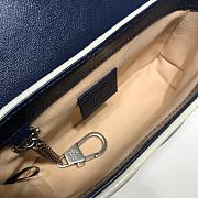 Gucci GG Marmont Dark Dark Blue/White 574969 Size 16.5 x 10.2 x 5.1 cm - 3