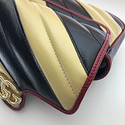 Gucci GG Marmont Dark Black/Yellow 574969 Size 16.5 x 10.2 x 5.1 cm - 6