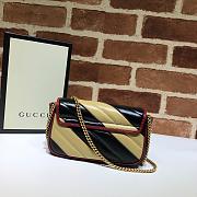 Gucci GG Marmont Dark Black/Yellow 574969 Size 16.5 x 10.2 x 5.1 cm - 5