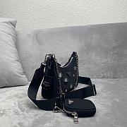 Prada polka-dot bag 1BH204 Black Size 22 x 12 x 6 cm - 3