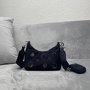 Prada polka-dot bag 1BH204 Black Size 22 x 12 x 6 cm - 4