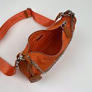 Prada Nylon Hobo Polka-Dot Bag 1BH204 Orange Size 22 x 12 x 6 cm - 2