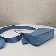 Prada Nylon Hobo Polka-Dot Bag 1BH204 Blue Size 22 x 12 x 6 cm - 5