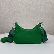 Prada Nylon Hobo Polka-Dot Bag 1BH204 Green Size 22 x 12 x 6 cm - 5